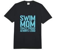 Swim Mom Crazy Orgulloso Fuerte Comfort Colors Adult Heavyweight T-Shirt