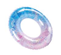 Swim Ring - 270g Glitter Gradient Leak Proof Water Fun Toy | Interactive Pool Float Tube | Inflatable Swim Ring For Beach Games Water Party Festive Gathering Bachelor Party Poolside Celebration