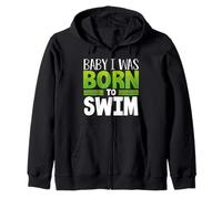 Swim Team Baby Nací para Nadar Fun Swimmer Sudadera con Capucha