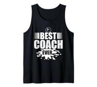 Swim Team Best Coach Ever Entrenador de natación Camiseta sin Mangas