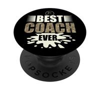 Swim Team Best Coach Ever Entrenador de natación PopSockets PopGrip Adhesivo
