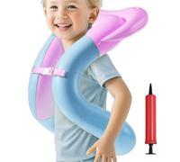 Swim Vest, Adjustable Fishing Water Safety, Ergonomic Swimming Arm Floats Gear, Lightweight Safety Swimsuit for Pool, Beach, and Training, 14.96x18.11 Inches, Pink, Blue