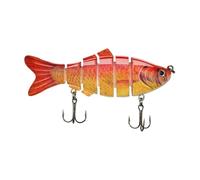 Swimbait Lure Kit - Jointed Fishing Bait, Segmented Artificial Minnow, Lifelike Swimming Action Design | Hard Body Predator Fishing Lure Set, Shallow Water Casting Equipment for Angling