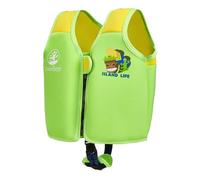 SwimBest Chaleco de Natación - Chaleco de Flotación/Ayuda a la Flotabilidad con Correa de Seguridad y Flotadores Desmontables (Island Life, L (19-30kgs))