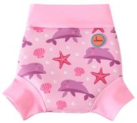 Swimbubs Pañal de natación reutilizable - Traje de baño para niños y niñas, ideal para clases de natación (3-6 meses, delfín rosa)