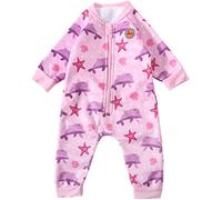 Swimbubs Traje de baño cálido para bebés con Forro Polar para niñas, protección Solar UPF 50 (3-6 Meses, delfín Rosa)