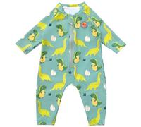 Swimbubs Traje de baño UV para bebé, traje de baño para niñas, protección solar, chaleco de protección contra erupciones para niños pequeños, UPF50, dinosaurio verde, dinosaurio verde, 0-3 Meses