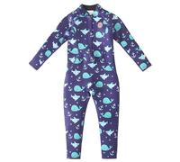 Swimbubs Traje de neopreno térmico de longitud completa para niños de 2 mm, manga larga y pierna para piscinas frías y playa (1-2 años, ballena azul)