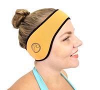 SwimCell Diadema de Natation Neopreno - Protección de Orejas - Naranja | Banda de Natation Térmica de Oídos - Cinta de Neoprene 4mm - Para Ajustable y Reversible - Para Cabezas Entre 55-60cm