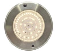 SWIMHOME Foco LED Mini Piscina Extraplano, Resina, Acero Inoxidable, Blanco Cálido 3000K, Ø11cm, 6W, 12V AC