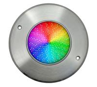 SWIMHOME Warmpool Foco LED Mini Piscina Extraplano RGB, Acero Inoxidable 10W 12V AC, Ø16cm, Resina IP68 para Spas
