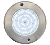SWIMHOME Warmpool Foco LED Mini Piscina Extraplano Superficie Acero Inoxidable Blanco Frío 6000K 6W 12V AC Ø11cm