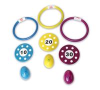 SWIMLINE Anillos de buceo, discos y huevos, triple diversi n, juguetes combinados, paquete de 9, juego de captura y recuperaci n con peso para pi