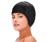 Swimming Cap For Adults and Kids-Soft and Elastic Waterproof Swimming Hat with Ear Protection, Stretchable Pool Hat For Kids Adults, Keep Hair Dry