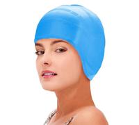 Swimming Cap For Adults and Kids-Soft and Elastic Waterproof Swimming Hat with Ear Protection, Stretchable Pool Hat For Kids Adults, Keep Hair Dry