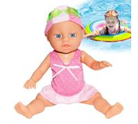 Swimming Doll, Cute and Realistic Removable Doll, Interactive Movable Joint 6.69x13.19 Inches , Kids Toys for Bathtub Playtime, Develop Skills, School Boy, Preschool Girl Learning