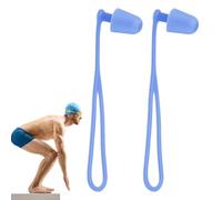 Swimming Earplugs | Reusable Soft Silicone Swim Earplug | Impermeable Hearing Protection Earbuds with Lanyard for Pool Diving Surfing Kayaking Sleeping Noise Cancelling, Snoring,Shoting,Working