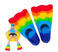 Swimming Fins Kids Bright Rainbow - Training Fins BodyboardingFins