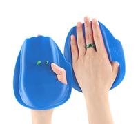 Swimming Hand Paddles, Lightweight PVC Water Aerobic Trainer, Swim Training Equipment for Beginners Women Boys Youth Teens Techniques Practice And Fitness Use, 16 x 13.5 cm