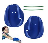 Swimming Hand Paddles, PVC Water Aerobic Training Equipment, 6.3x5.31 Inches Lightweight Swim Paddles, Compact Enhances Strokes Techniques and Strength for Pool Practice