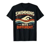 Swimming Hits Different Vintage Camiseta
