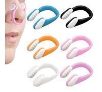 Swimming Nose Clip, Silicone Nose Plug, Safe Water Protector Set, 6 Piece Comfortable Fit Design, 1.77x0.79x1.38 Inches, Ideal for Adults Kids Women Men Freediving Surfing Sports Competition Use
