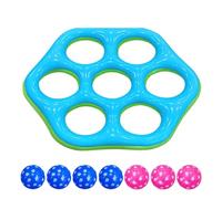 Swimming Pool Games - Water Float Hexagonal Toss Ring Toy, Floating Throwing Ring Game, Fun Pool Activity | For Boys and Girls 3-8 Lake Backyard Party Vacation Family Travel Outdoor