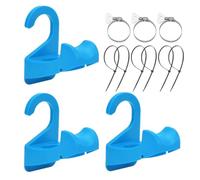 Swimming Pool Pipe Holders - 3 Pcs, Non Slip Tube Hanger Set | Leak Proof Pool Hose Support Brackets | Heavy Duty Pipe Stabilizer Accessories For In Ground Pools Garden Farm Beach Indoor Outdoor
