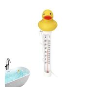Swimming Pool Temperature Gauge - Duck Shape Floating Accurate Monitor Meter - Pond Temperature Monitor with Rope | for Outdoor Indoor Spas Hot Tubs Fish Ponds Aquariums