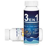 Swimming Pool Test Strips - 50-Piece 3-in-1 Pool & Hot Tub Test Strips, Accurate PH Testing Kit | Quick Multi-Functional Paper Set Spa Pond Swimming Maintenance Freshwater Saltwater