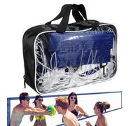 Swimming Pool Volleyball Net, Portable Aquatic Sports Net, Heavy-Duty Floating Frame, Easy Setup Game Kit, Splash-Proof Nylon Material, Perfect for Youth, Men, Women, 177.17x35.43 Inches