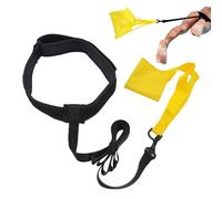 Swimming Tether - Drag Parachute Umbrella Trainer, Comfortable Adjustable Neoprene Waist Belt | Swim Training Equipment For Kids Adults Strength Speed Conditioning Practice Use