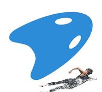 Swimming Training Board, Kids Pool Training Float, Ergonomic EVA Grip Handles, Lightweight Water Aid Pad, Swim Support Equipment, Ideal for Beginners, Adults, Summer Lessons, Beach Use