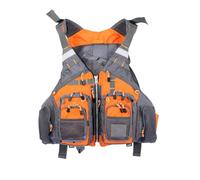 Swimming Vest Adult Portable Fishing Safety High Buoyancy Water Sports for Boating Kayaking Sailing Surfing Canoeing Rafting Outdoor Safety Gear Equipment(Orange)