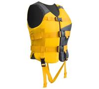 Swimming Vest Unisex Buoyancy Aid Rider Oxford Cloth Safety Vest Lightweight for Sea Fishing Boating Kayak Water Sports Swimming Surfing Canoeing Rafting Outdoor Safety Gear(Yellow,3XL)
