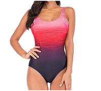 Swimsuit Solid Traje De Baño De Una Pieza Mujer Deportivo De Secado Rápido Y Tejido Resistente Al Cloro Y Protección UPF 50+ UV Veraneo Ruching Bañador para Natacion Playa