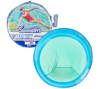 SwimWays Spring Float Papasan - Tumbona Inflable para Piscina, flotadores inflables para Adultos con inflado rápido para Edades de 15 años en adelante, Color Azul Cielo