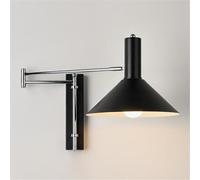 Swing Arm Lamps for Living Room, Creative Adjustable Lights, Retractable Reading Wall Lamp(Dark)