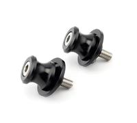 Swing Arm Spools Sliders Stand Para Triumph Tiger 900 850 Street Triple S RX RS Speed Twin Scrambler 1200 XE XC R T120 675 Tornillos De Soporte Deslizante De Bobina De Basculante 8M(2 pieces Black)