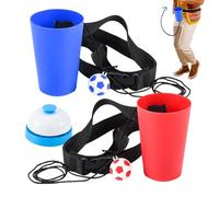 Swing Away Ball in Cup Game, Fun Event Challenge Toy, Durable Wooden Cup and Ball Set with Rope, Portable Party Game with Easy Setup, Outdoor and Indoor Play for Backyard Beach Picnic Camping