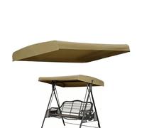 Swing Canopy Replacement Cover - Waterproof Patio Roof Top, Outdoor Porch Seat Shield with Sturdy Tear Resistant Fabric, UV Blocking Weather Protector, Ideal for Garden Yard Furniture