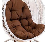 Swing Cushion, Reemplazo de Silla Columpio Resistente al Sol for Exteriores, cojín Grande y Grueso for Silla Hamaca Colgante, Almohadillas for sillas de jardín Four Seasons(Black)