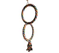 Swing de Loro - Swing de la parroquia, de Cuerda de Pájaro para escalar Loro, Colorido Swing | Accesorios de Jaula Pittichic, Juguetes ninfosos de Jaula de Pájaros para
