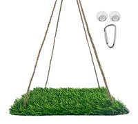 Swing De Pájaros De Bolsillo - Birds Toy Wood Natural, Cacatoos Clayming Perch | Escala Neta De Cuerda De Jaula, Birdes Colgantes Jugar Juguetes, Perca De Entrenamiento De Ejercicio, Accesorio De