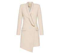 Swing Fashion Blanca | Beige | XS Swing Moda Mujer Elegante Negocios Tubo Festivo Fiesta Coctel | Mini Noche | Vestido de Manga Larga | Cuello en V | Corto | Beis | 34