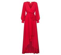 Swing Fashion Irmina | Rot | L Mujer Elegante Festivo Noche Novia Fiesta | Vestido Manga Rojo | 40 (Largo), 36