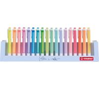 Swing Frío Pastel Resaltadores STABILO Paquete 18 Asst Colores (8-Neon/