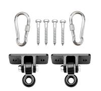 Swing Hanger - Stainless Steel, 3.94x2.95x1.77in Set Bracket Heavy-Duty Design | Playground Swings Mounting Hardware, Swing Hanger for Backyard, Porch, Garden, Patio, Deck, Indoor Ceiling, School