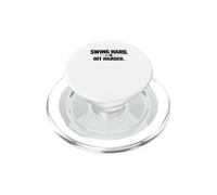 Swing Hard Hit Harder papá lanzando Hacha de leñador PopSockets PopGrip para MagSafe