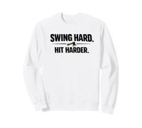 Swing Hard Hit Harder papá lanzando Hacha de leñador Sudadera